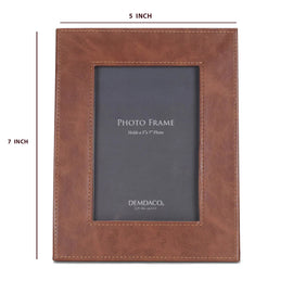 Ana brown leather  Photo Frames