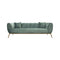 Silas Gray color Contemporary Three Seater Sofas