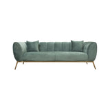 Silas Gray color Contemporary Three Seater Sofas