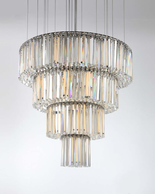 Anahi hanging Lights With 3 Layers Crystal Chandelier