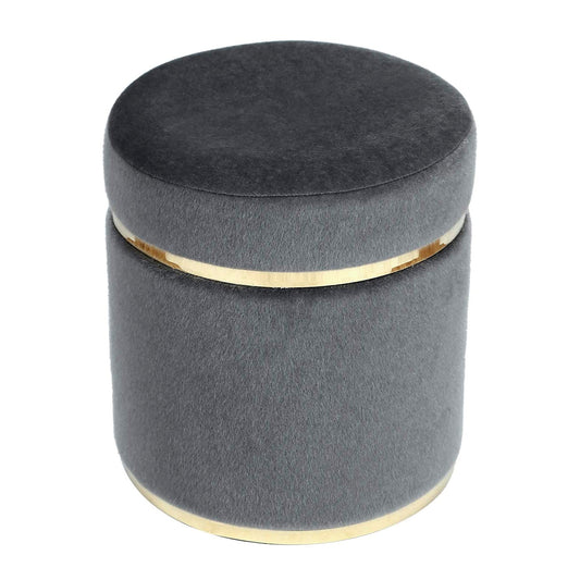 Graco Golden Metal Black Ottomans Pouffes