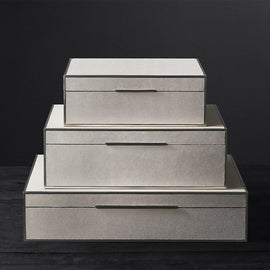 kalanin Gray Modern Boxes Set of 3