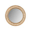 Sapio Braided Chain Round Gold Framed Wall Mirror