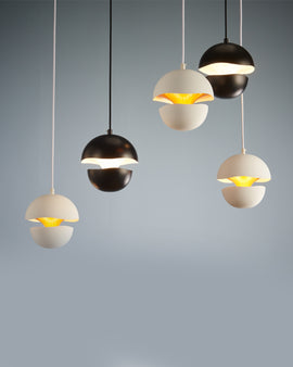 Amiss Modern White Metal Hanging Lights