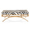 Bridget Black & White Premium Dining Benches