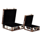 Aliant Boxes Set of 2 Leather