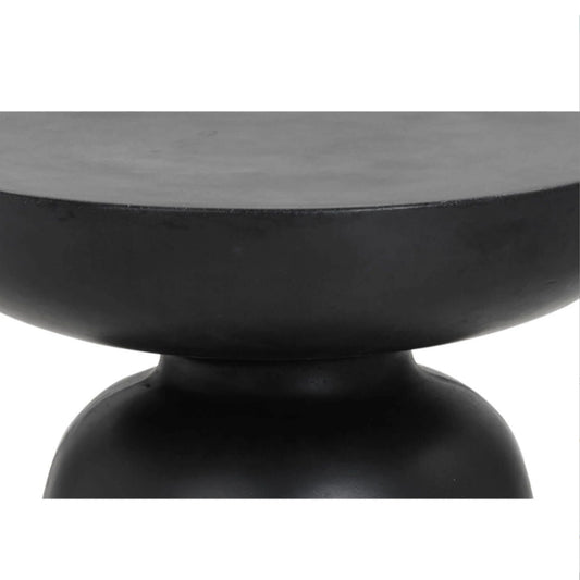 Elijah Round Black Side Tables