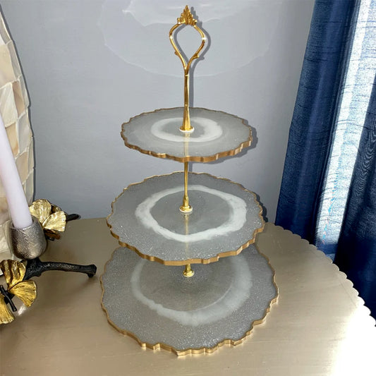 Ricardo 3 Tier Resin Cake Stand Tray