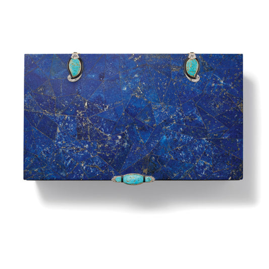 Karson blue modern boxes set of 2