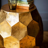 Oliver Round Golden Side Tables