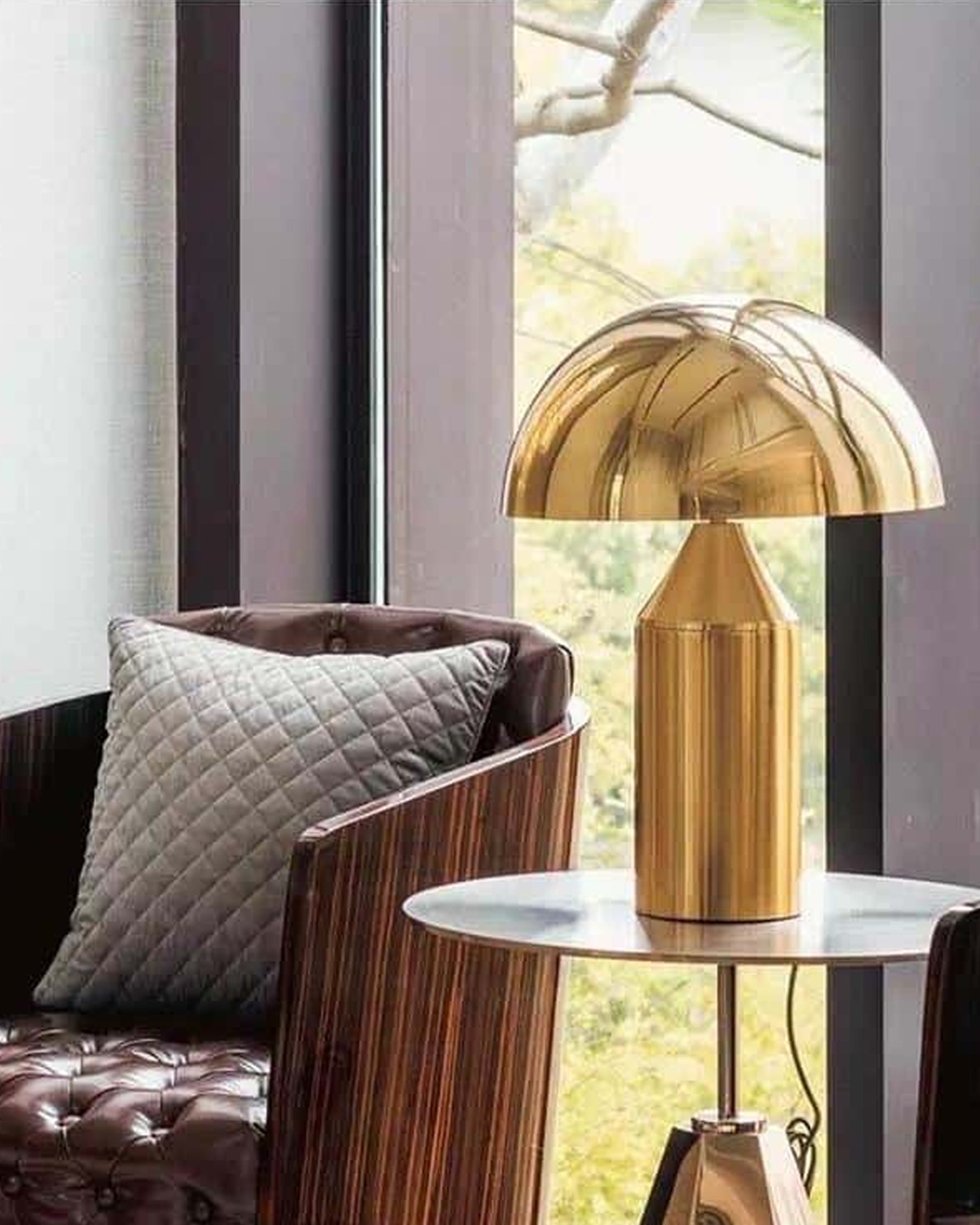 Kami Golden Metal Crystal Table Lamps