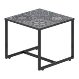 Efface Black Square Modern Side Tables