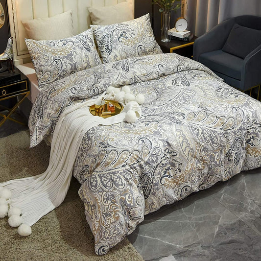 Ardith Paisley Bed Sheets with pillows cover