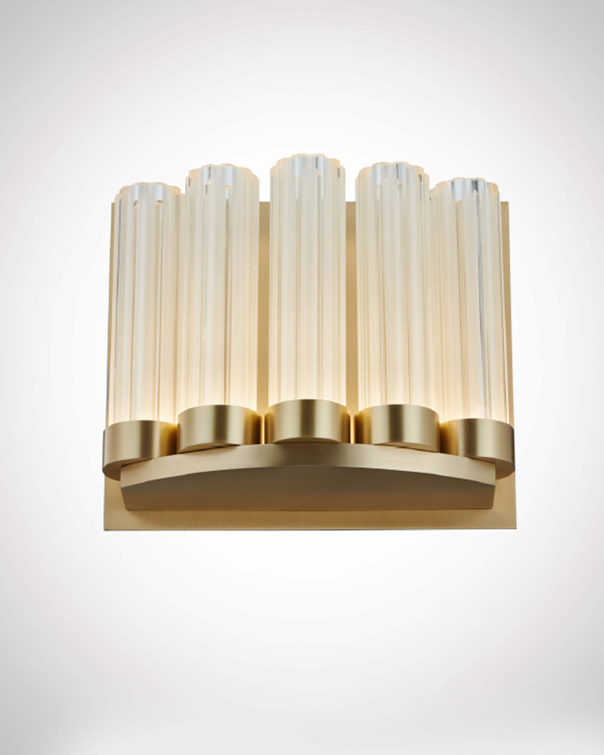 Rashad golden crystal luxury wall light