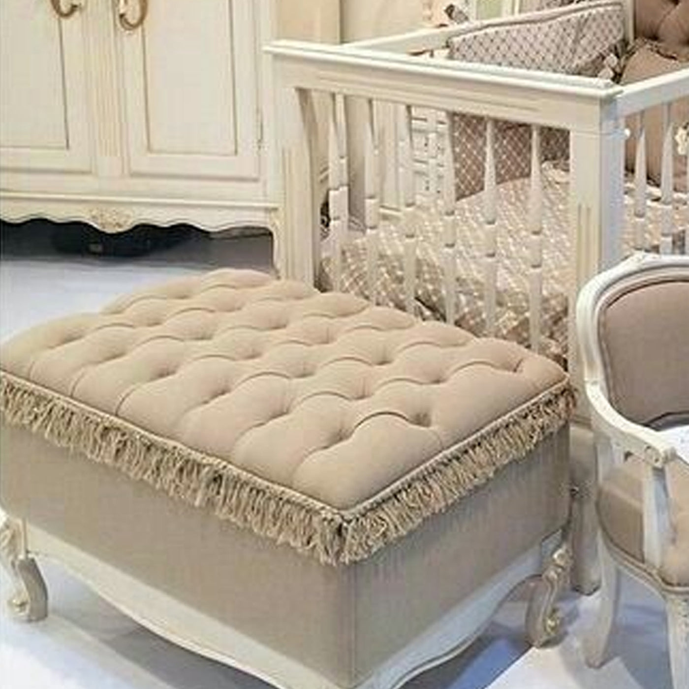 Arlette Canopy Baby Cot Cribs Beds