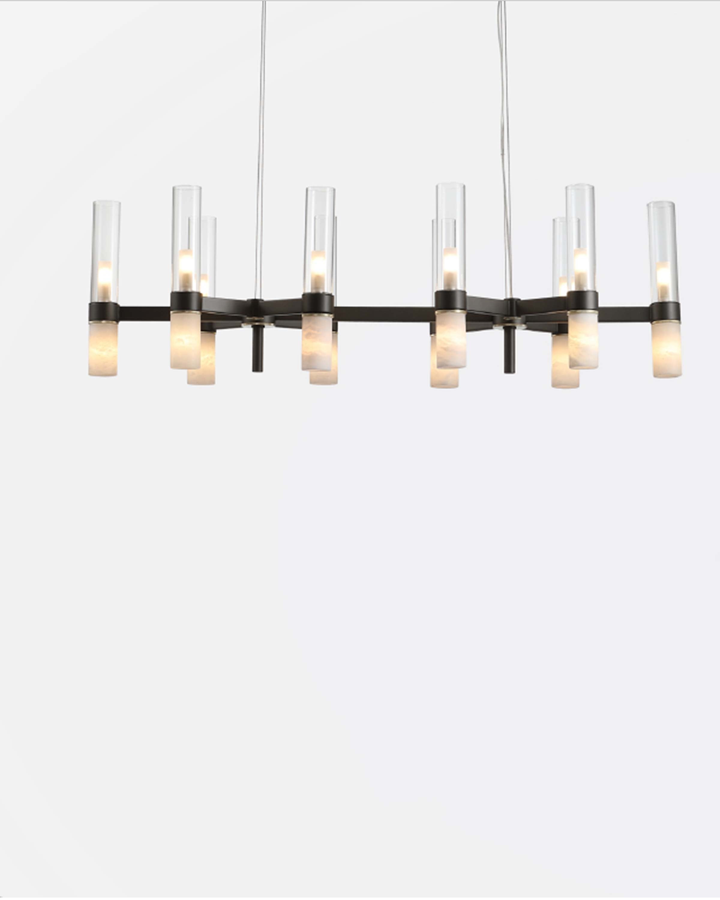 Falak Golden And Black Crystal Hanging Lights