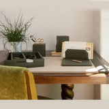 Onyx Green Luxury Office Desk Accessories