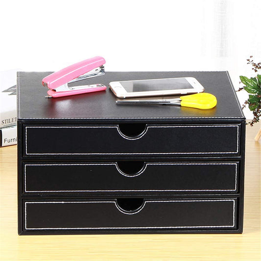 Trinity Makeup Leather Boxes 3 Drawer