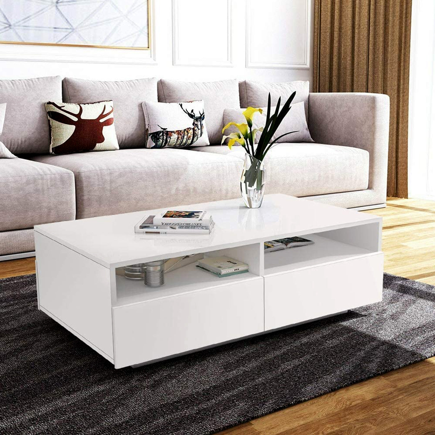 Bering White Square Coffee Tables