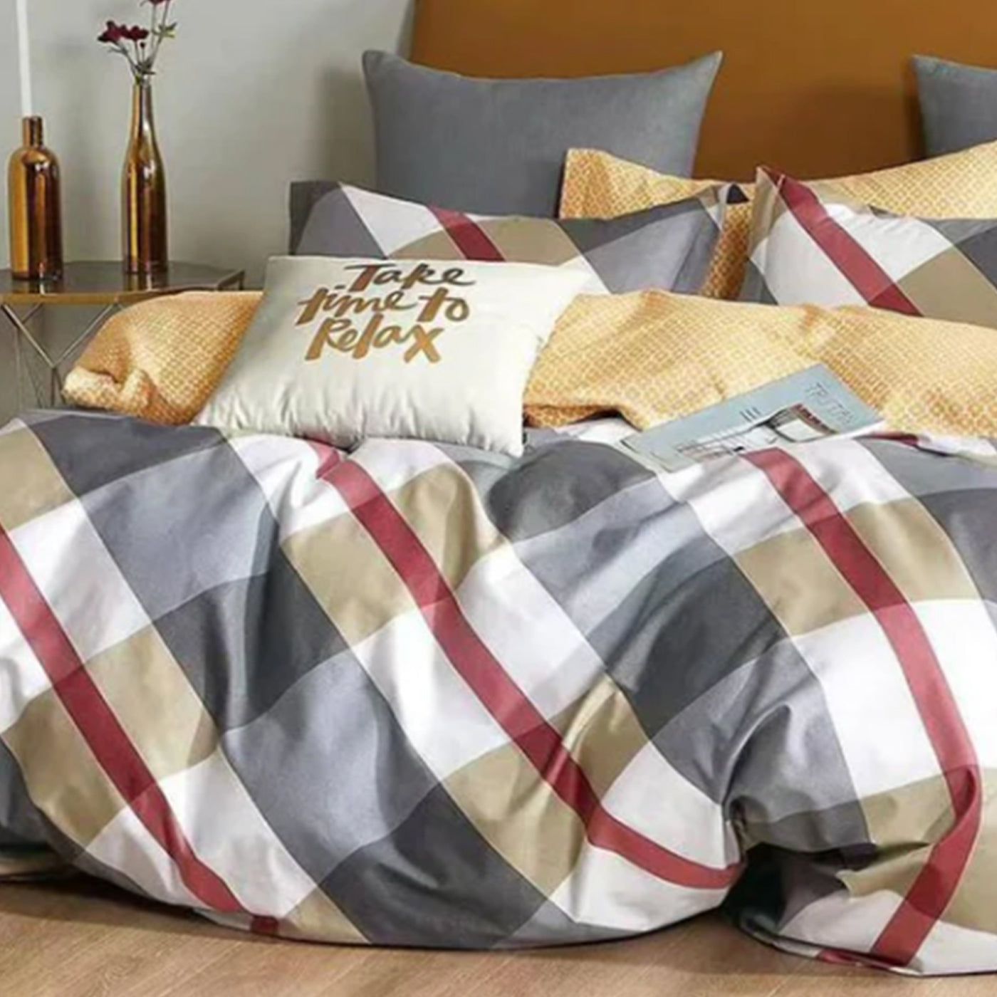 Raku stripes Bed Sheets