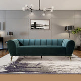 Comer Teal Green Upholstered Modern 3 Seater Sofas