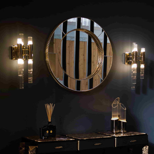 Elune Luxury Round Shaped Mirrors