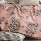 Kenji peach paisley bed sheets