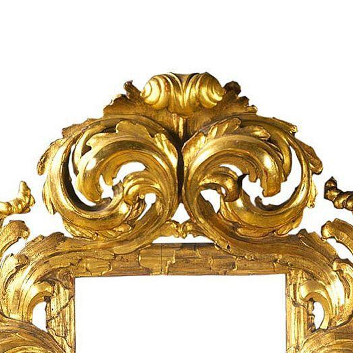 Wooden Gold Frame Square Mirror