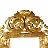 Wooden Gold Frame Square Mirror