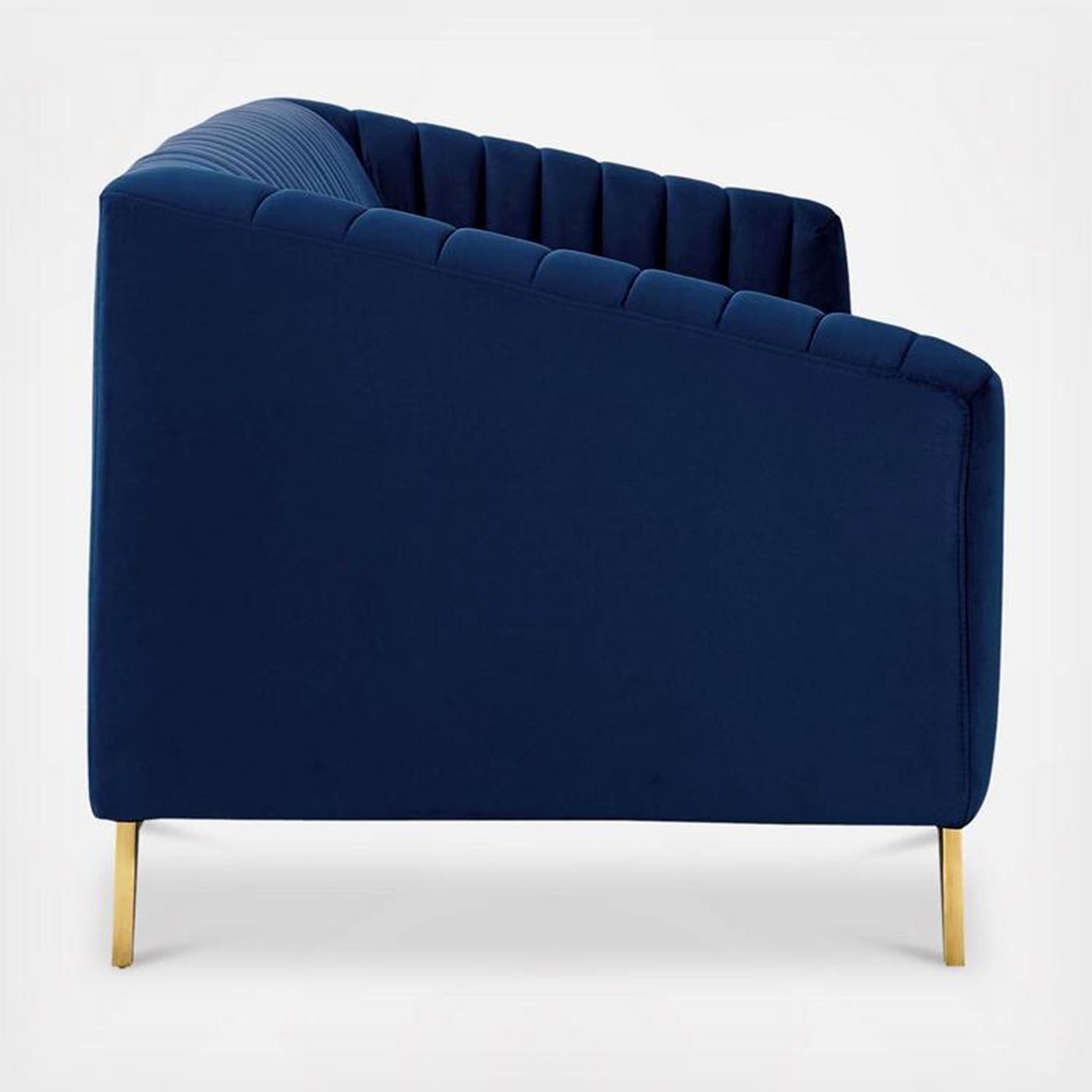 Haley Modern Velvet Blue 2 Seater Sofas