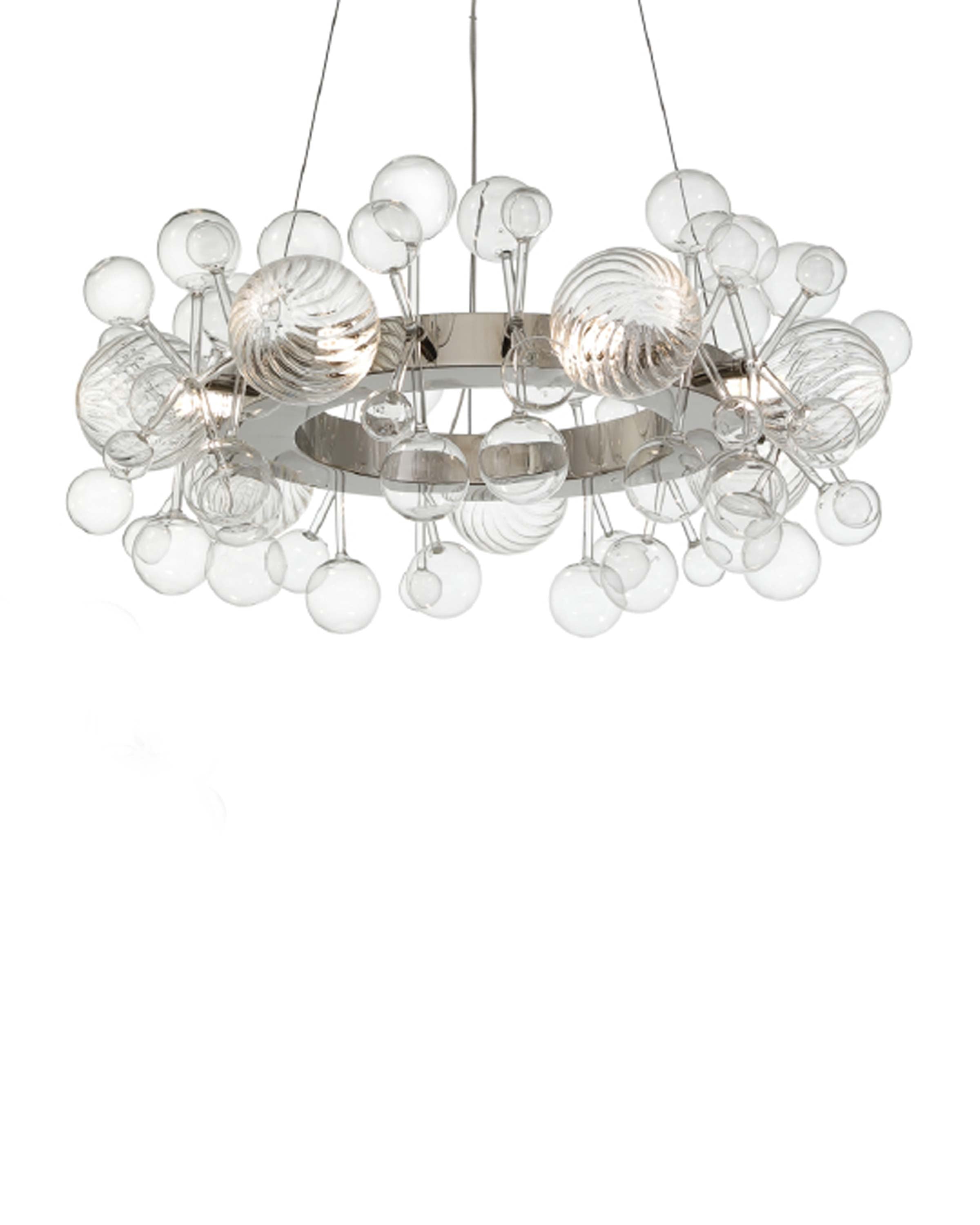 Due set of 2 luxury Crystal finish Hanging Light