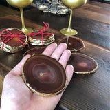 Cyrus Red and Copper Coasters