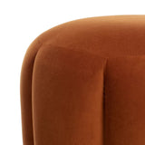 Dane Luxury Orange Ottomans Pouffes