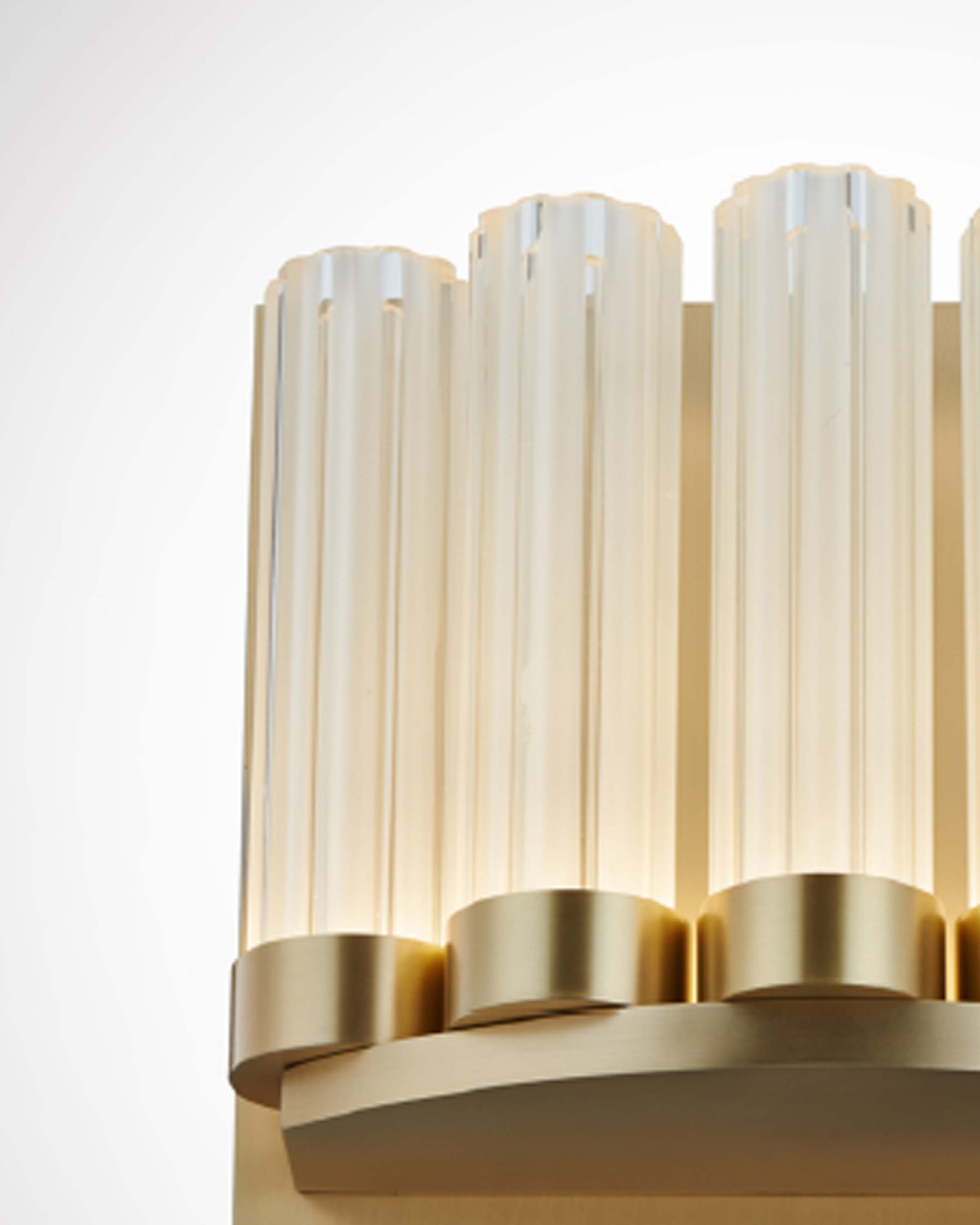 Rashad golden crystal luxury wall light