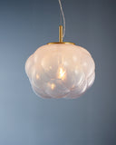 minato- round crystal modern hanging light