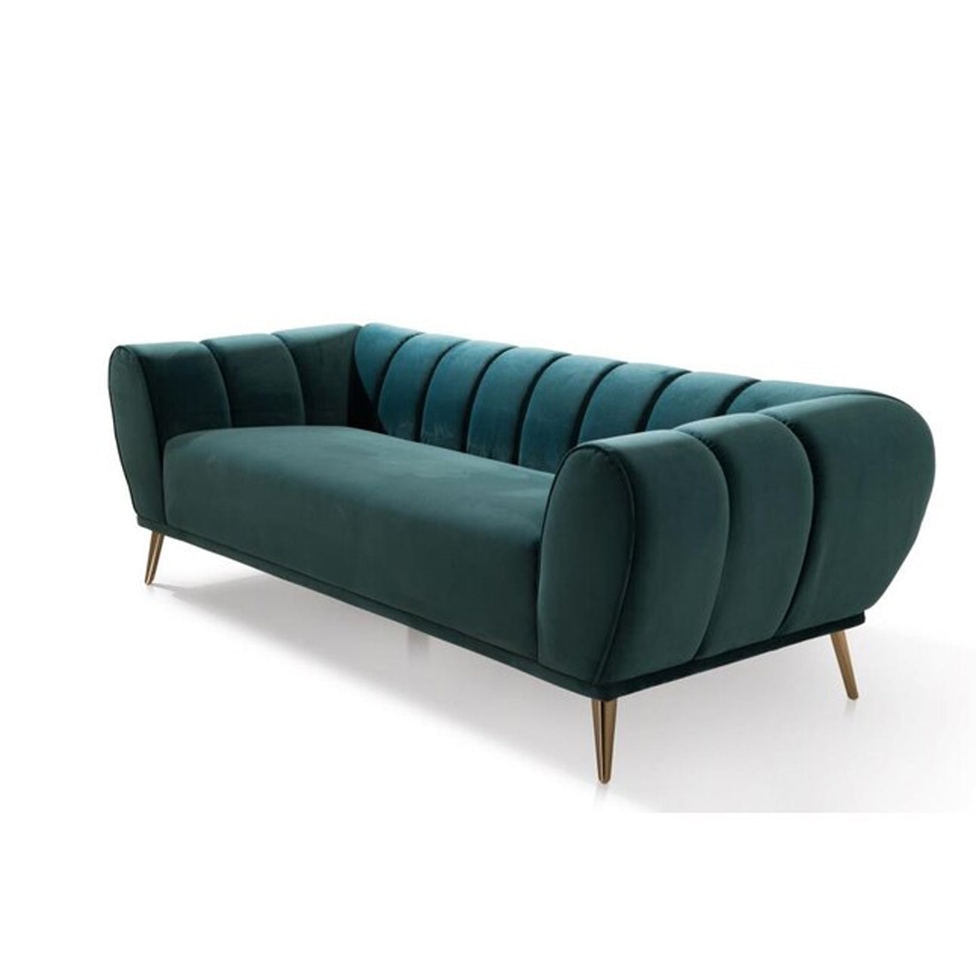 Dainty Teal Green Modern 3 Seater Sofas