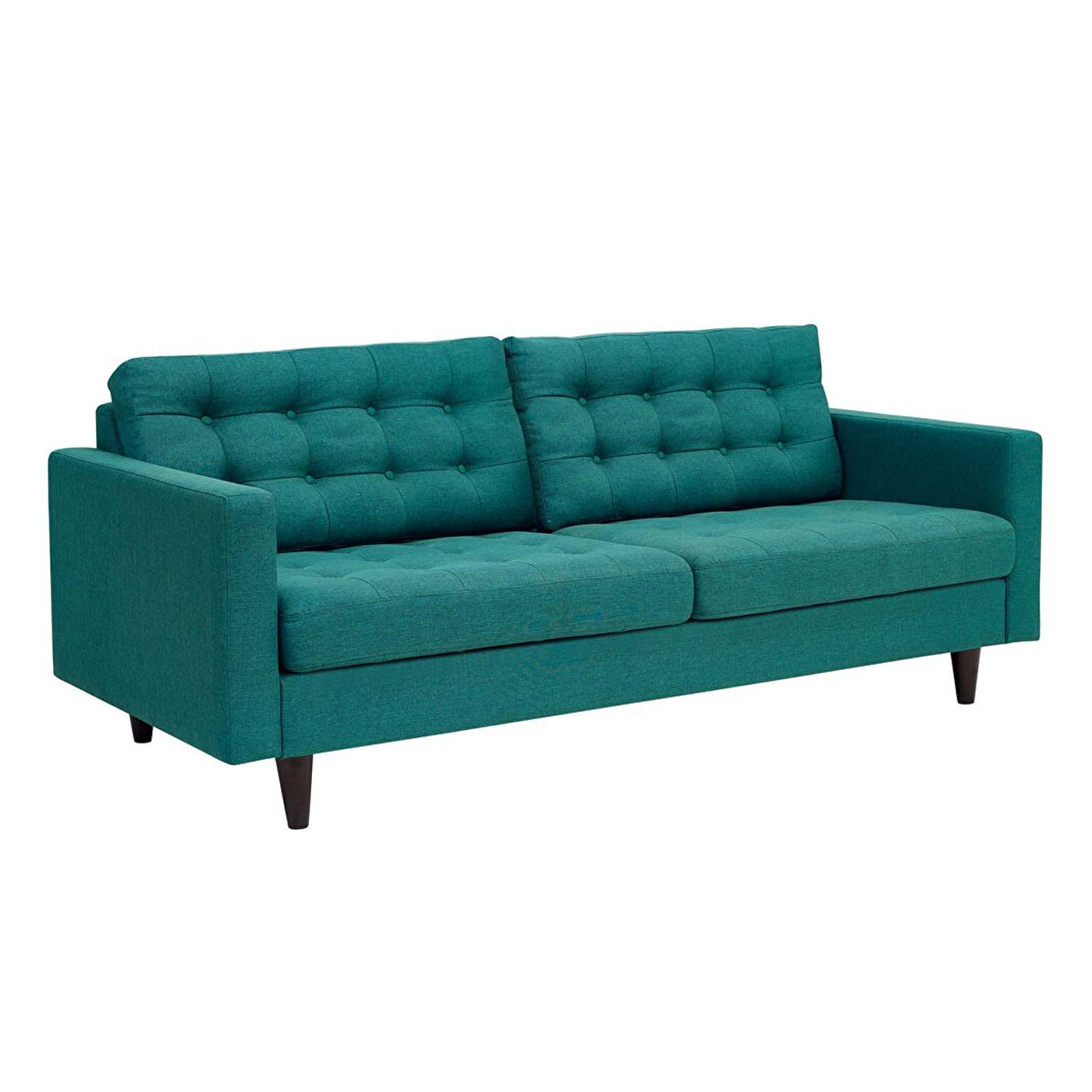 Dyane Quilted Sky Blue Luxury 2 Seater Sofas