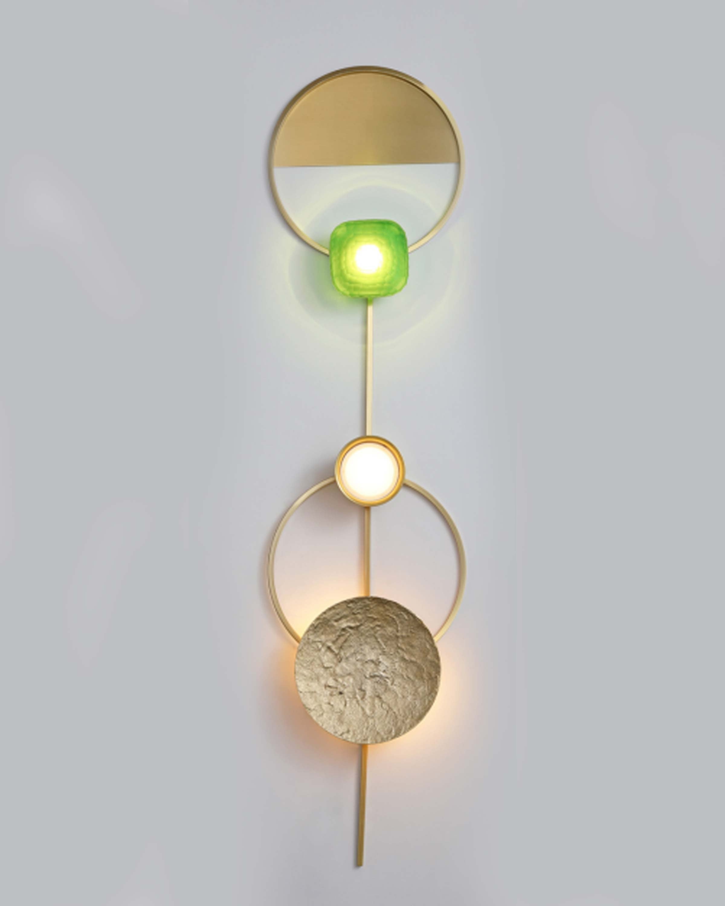 Ishaan modern style luxury Golden Wall Light set of 2