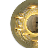 Kushner modern round luxury golden wall light