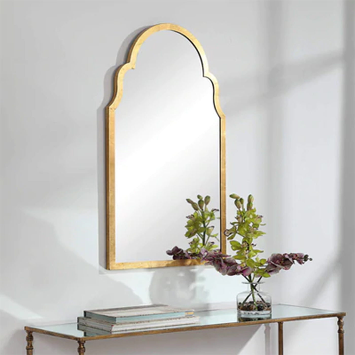 Elliana Gold brass mirrors "Arche",Brass Mirrors, Arch Mirror, Handmade Mirrors