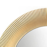 Reagan Golden Luxury Round Wall Mirrors