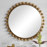 Aryana Golden  Brushed  Round Mirrors