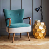 Oliver Round Golden Side Tables