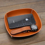 Lilla Handcrafted Leather Valet Tray