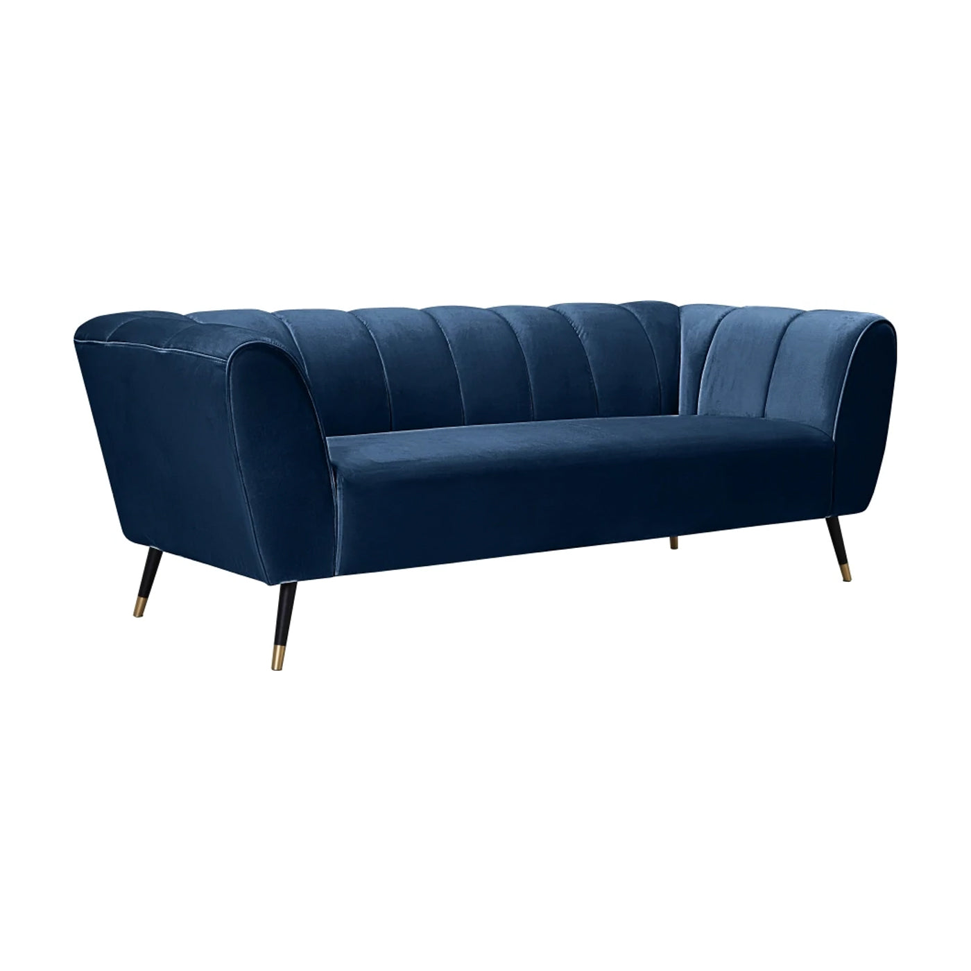 Fonteyn Blue Color Contemporary Three Seater Sofas