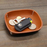 Lilla Handcrafted Leather Valet Tray