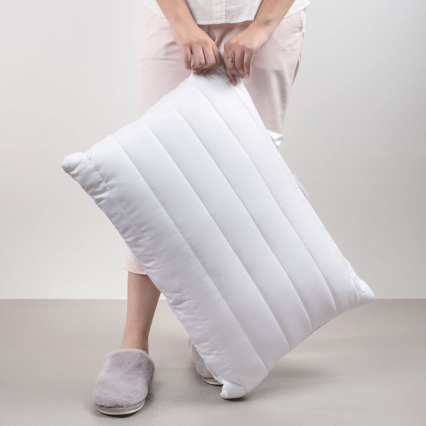 Jacob Microfiber Bed Pillow for Sleeping - Down Alternative Ultrashort Cotton Washable