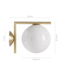 yuriko Round Modern Wall sconces