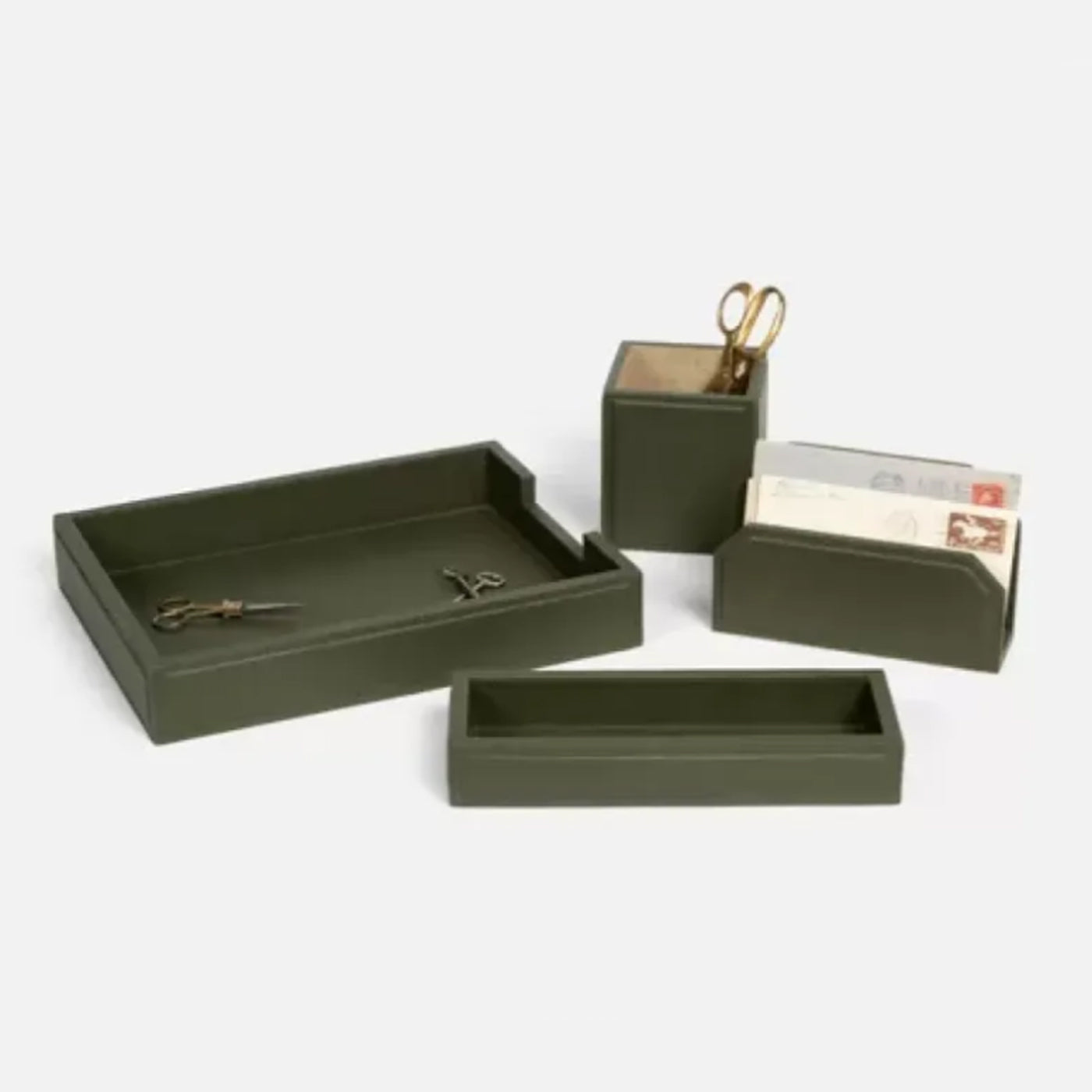 Onyx Green Luxury Office Desk Accessories