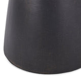 Elijah Modern Black round end side tables